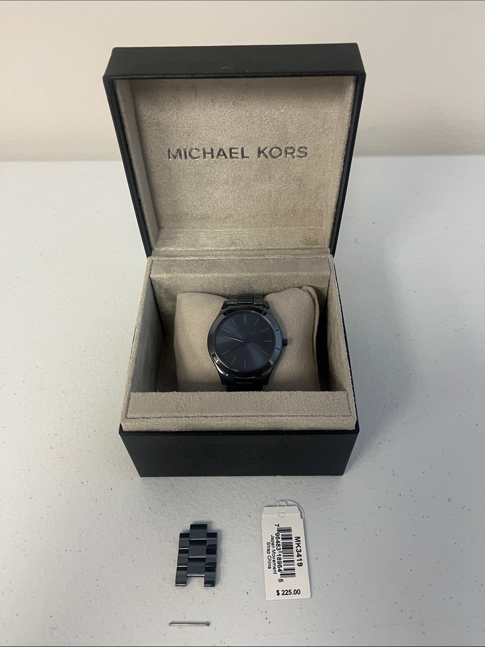 Michael Kors Men's All-Black Stainless Steel Watch with Matte Dial